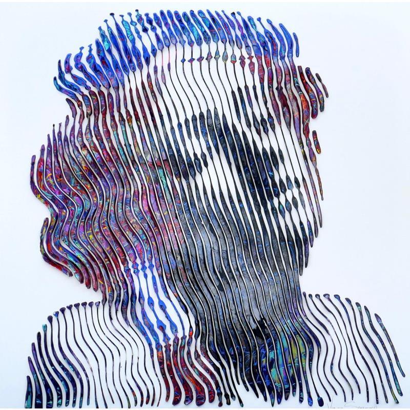 Peinture La sposa dei Sacri Cantici (insp. Le Louvre Paris) par Schroeder Virginie | Tableau Pop-art Icones Pop Huile Acrylique