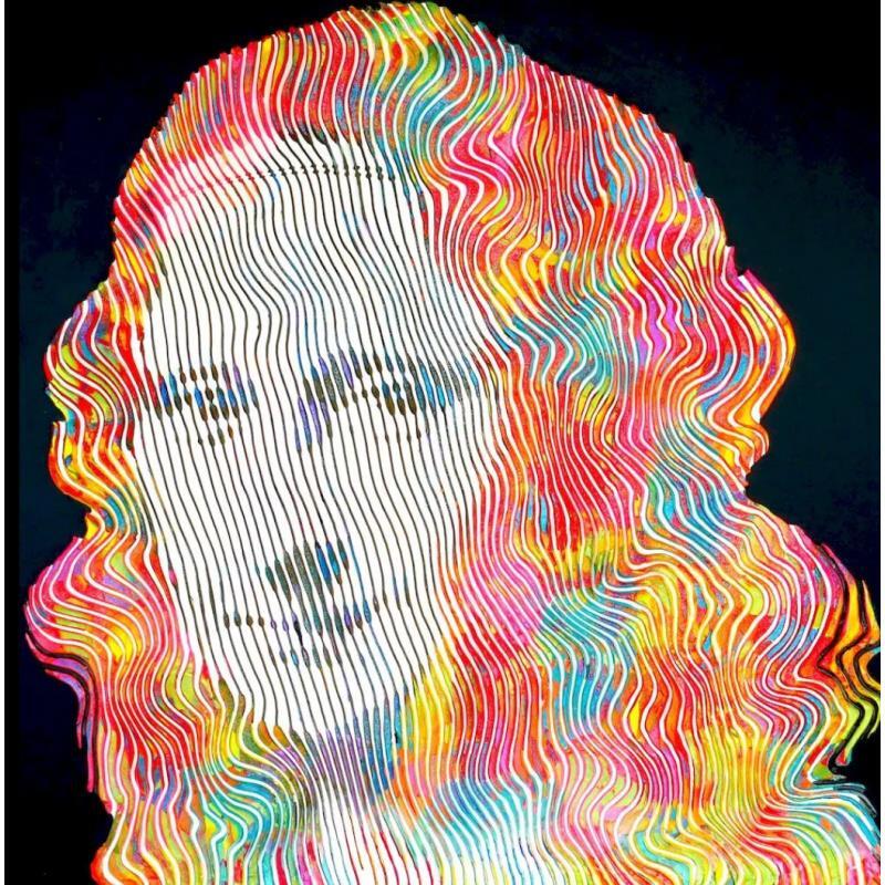 Peinture Mona Lisa par Schroeder Virginie | Tableau Pop-art Icones Pop Huile Acrylique