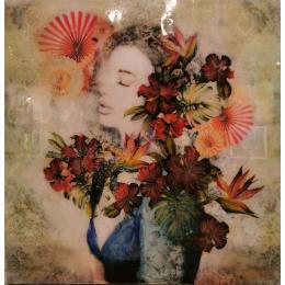 Peinture Vida EN Calma par Bofill Laura | Tableau Figuratif Acrylique, bois Portraits