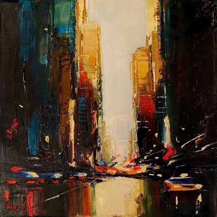 Peinture Anticipation par Bond Tetiana | Tableau Figuratif Huile Urbain