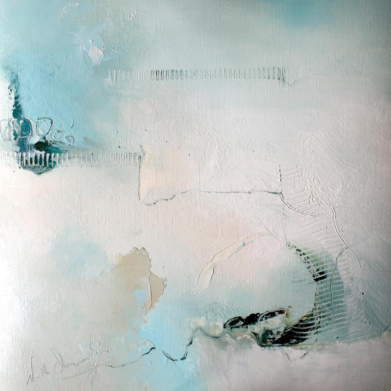 Painting Et, sur le chemin by Dumontier Nathalie | Painting Abstract Minimalist Oil