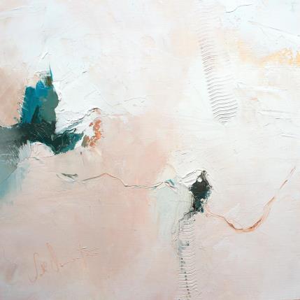 Peinture Comme si la lumière douce par Dumontier Nathalie | Tableau Abstrait Huile Minimaliste