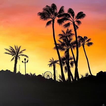 Pintura Un soir d'été por Blandin Magali | Pintura Figurativo Aceite, Acrílico Paisajes