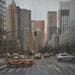 Peinture Metlife building par Lokotska Katie | Tableau Figuratif Urbain Huile