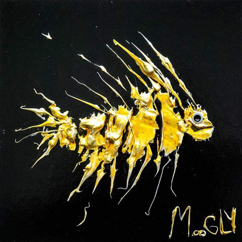 Peinture DILATUS par Moogly | Tableau Art naïf Animaux Carton Acrylique