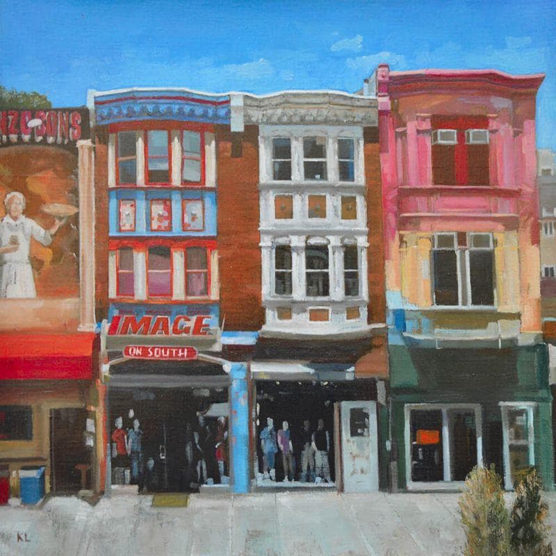 Gemälde South Philadelphia von Lokotska Katie | Gemälde Figurativ Urban Öl