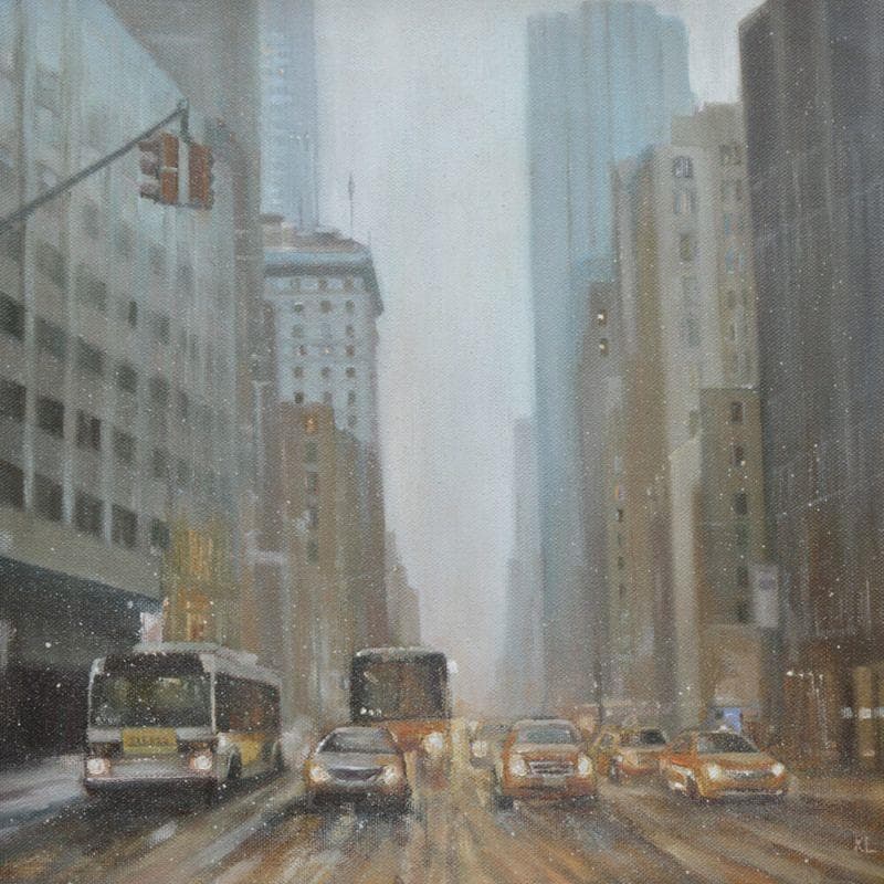 Painting Winter is coming by Lokotska Katie  | Painting Figurative Urban Oil