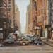 Painting 5 th avenue by Lokotska Katie  | Painting Figurative Urban Oil