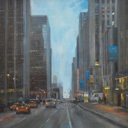 Painting On my way by Lokotska Katie | Painting Figurative Oil Urban