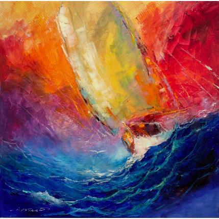 Painting At the sea by Petras Ivica | Painting Figurative Oil