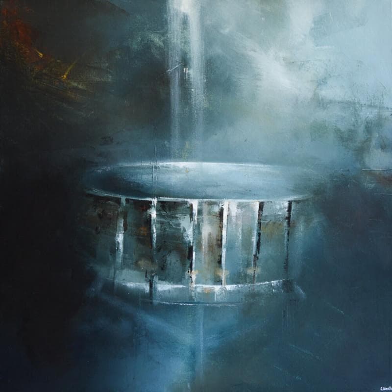 Peinture Drum par Lundh Jonas | Tableau Figuratif Minimaliste Acrylique
