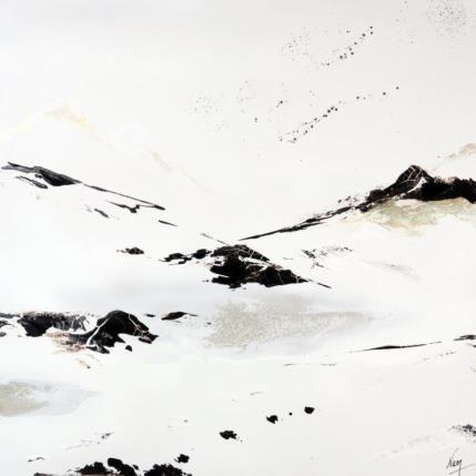 Peinture 726 par Naen | Tableau Abstrait Acrylique minimaliste, Paysages