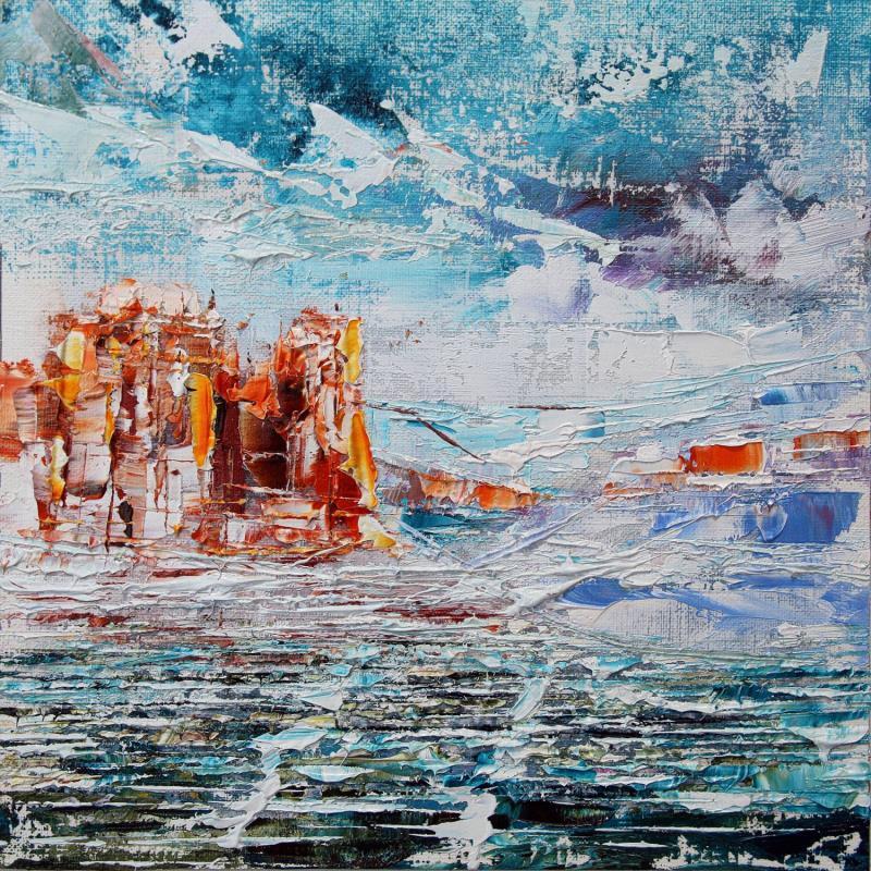 Painting Arizona Red Rock Landscape winter by Reymond Pierre | Painting Figurative Landscapes Oil