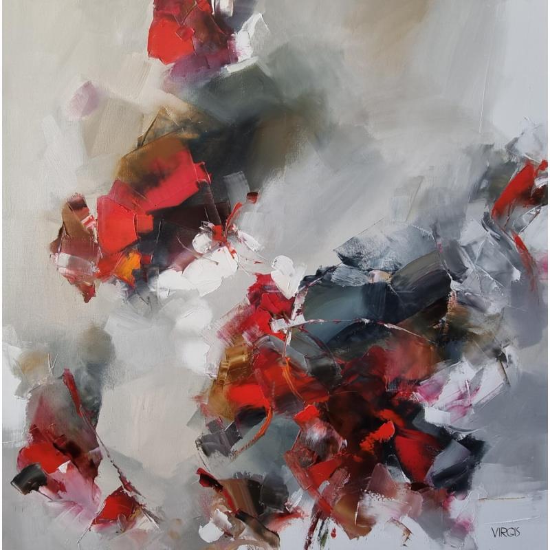 Painting Life is beautiful by Virgis | Painting Abstract Minimalist Oil