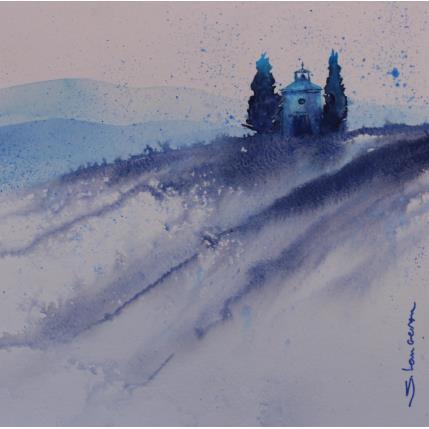 Painting Une chapelle en Toscane by Langeron Stéphane | Painting Subject matter Watercolor Pop icons