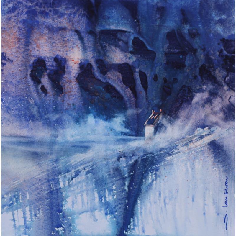 Painting Paysage onirique by Langeron Stéphane | Painting Subject matter Watercolor