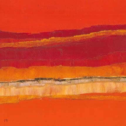 Painting J´imagine by Marteau Frederique | Painting Abstract Oil Landscapes