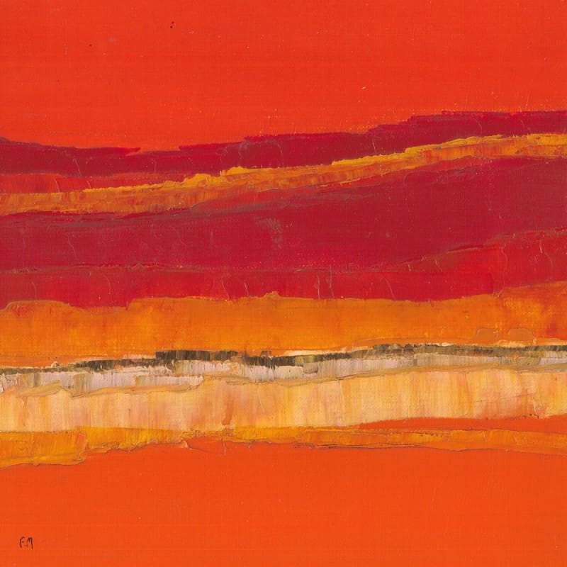 Painting J´imagine by Marteau Frederique | Painting Abstract Landscapes Oil