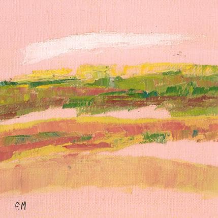 Painting Terre lointaine by Marteau Frederique | Painting Abstract Oil Landscapes