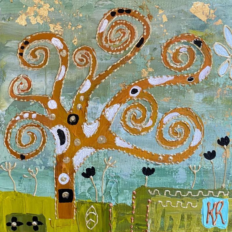 Peinture June 25 par Romanelli Karine | Tableau Figuratif Paysages Collage