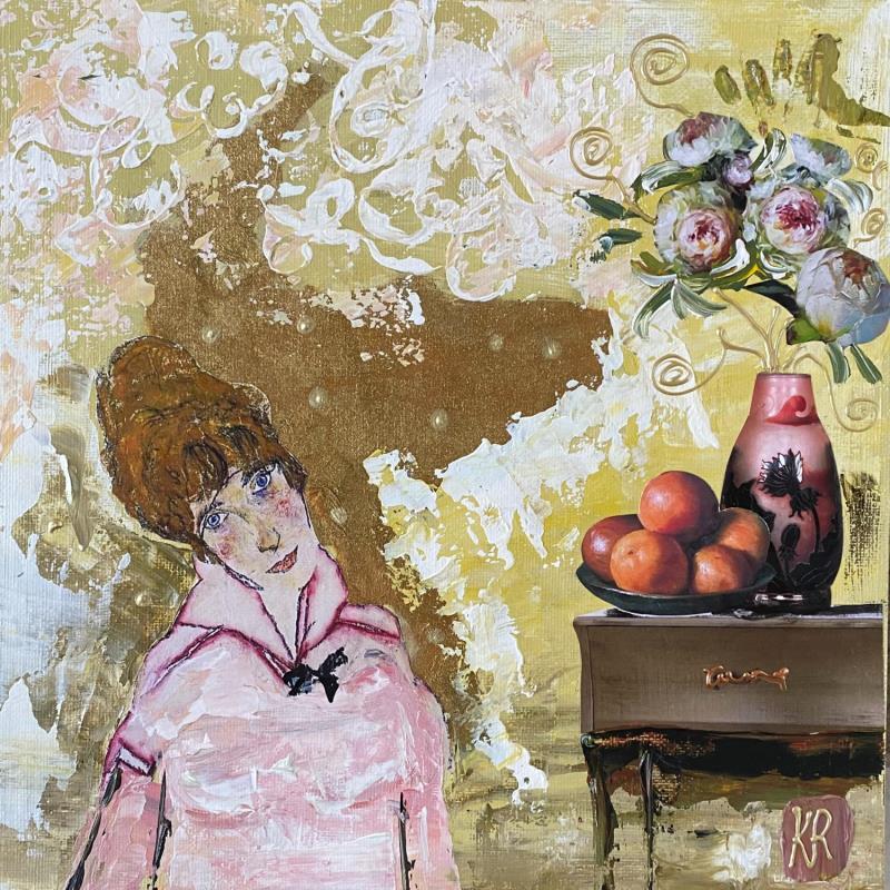 Peinture Thought par Romanelli Karine | Tableau Figuratif Portraits Collage