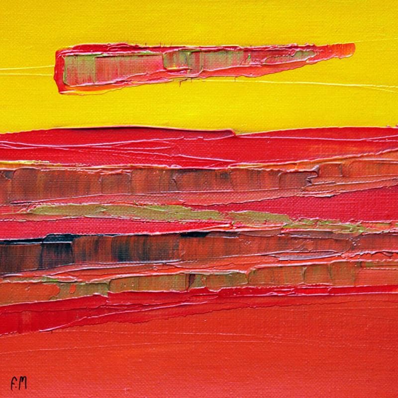 Peinture Espoir par Marteau Frederique | Tableau Abstrait Paysages Huile