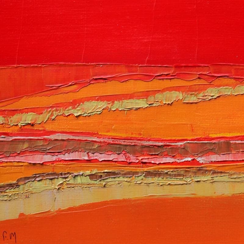 Painting Rythme by Marteau Frederique | Painting Abstract Landscapes Oil