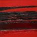 Painting Que du rouge by Marteau Frederique | Painting Abstract Landscapes Oil