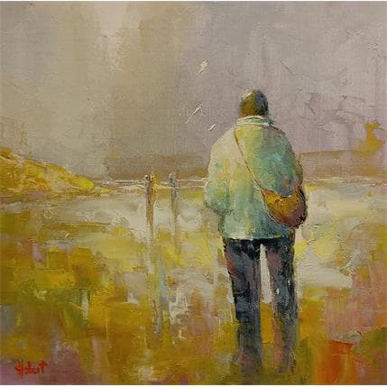 Peinture 35 promenade par Hébert Franck | Tableau Figuratif Huile Marine