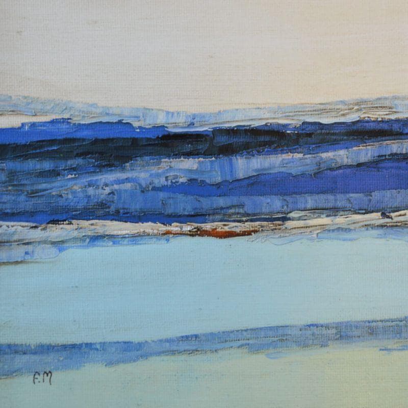 Painting Plaisir d'y être by Marteau Frederique | Painting Abstract Landscapes Oil