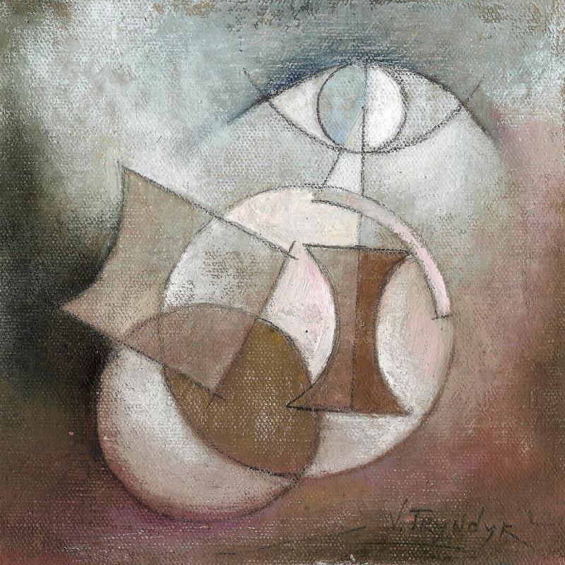 Painting Onlooking by Tryndyk Vasily | Painting Figurative Minimalist Oil