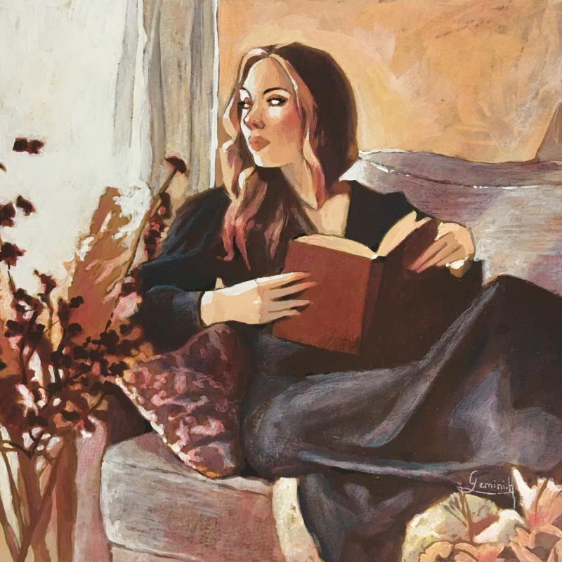 Painting Un dernier chapitre by Gemini. H  | Painting Figurative Life style Oil Acrylic