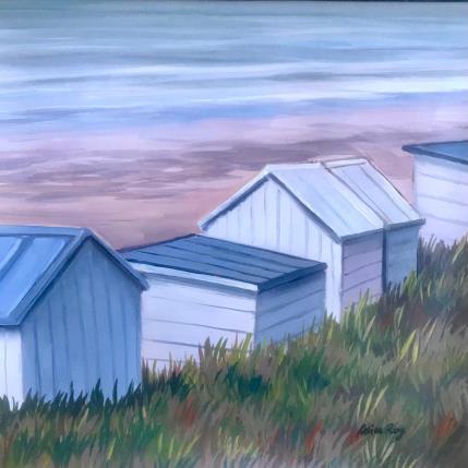 Peinture Les cabines par Alice Roy | Tableau Figuratif Huile