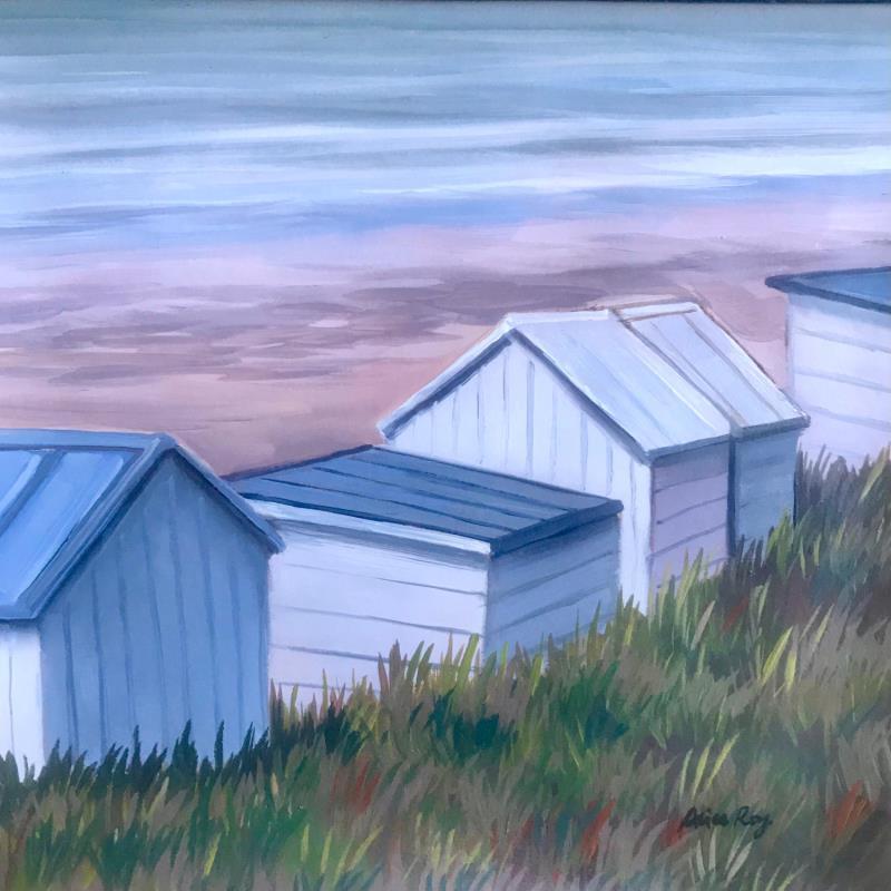 Gemälde Les cabines von Alice Roy | Gemälde Figurativ Öl