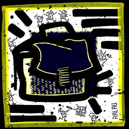 Painting Prends ton sac by Ralau | Painting Pop-art Acrylic Life style, Pop icons