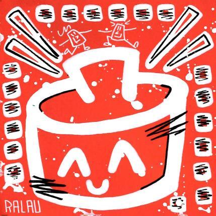 Peinture Instant rice par Ralau | Tableau Pop-art Acrylique Scènes de vie