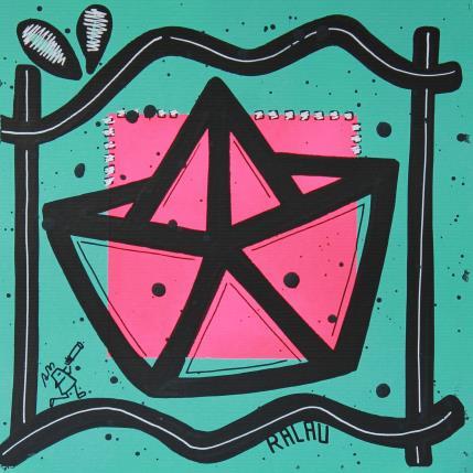 Peinture Find the lighthouse par Ralau | Tableau Pop-art Acrylique Marine, Scènes de vie