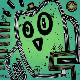 Painting Animals 2 by Ralau | Painting Pop-art Acrylic Animals, Life style, Pop icons