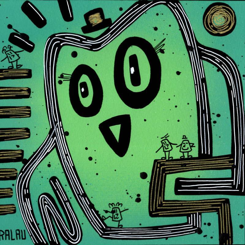 Painting Animals 2 by Ralau | Painting Pop-art Life style Animals Acrylic