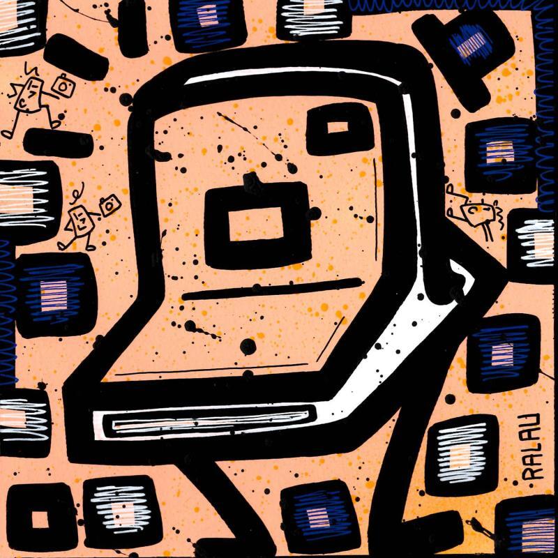 Painting Public fashion by Ralau | Painting Pop-art Life style Acrylic