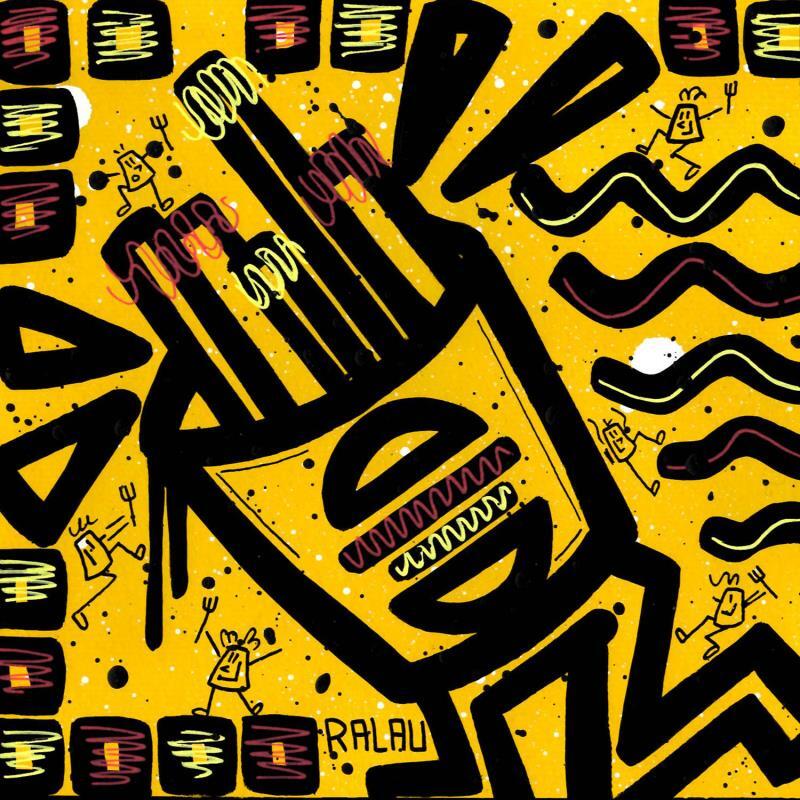 Gemälde Mustard or ketchup von Ralau | Gemälde Pop-Art Alltagsszenen Acryl