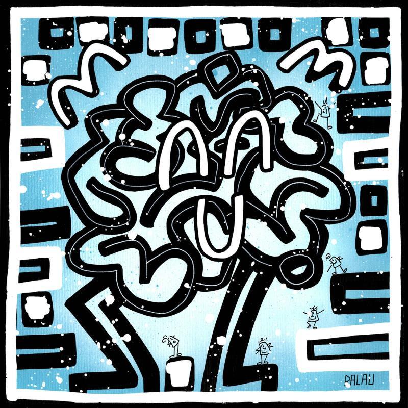 Painting Factory brain 1 by Ralau | Painting Pop-art Life style Acrylic