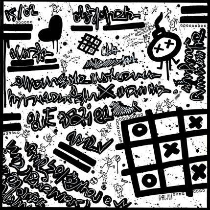 Peinture He's a bad student par Ralau | Tableau Pop-art Acrylique Scènes de vie