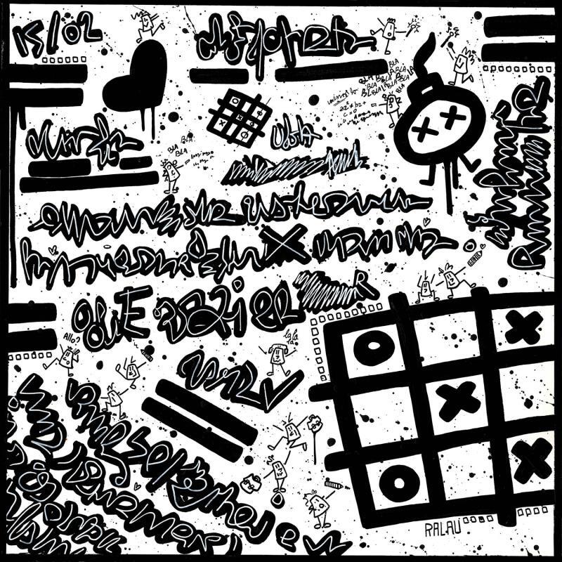 Peinture He's a bad student par Ralau | Tableau Pop-art Scènes de vie Acrylique