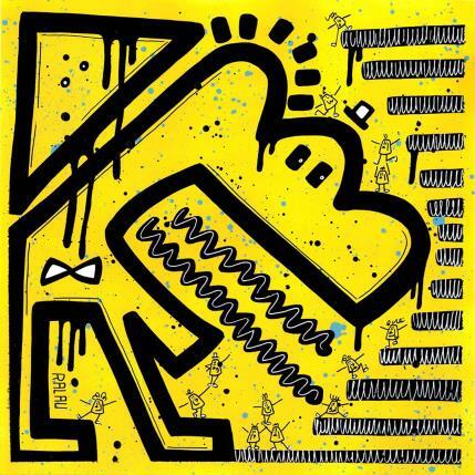 Painting Unbelievably tall by Ralau | Painting Pop-art Acrylic Life style