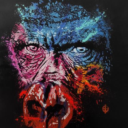 Peinture Gorilla par Sufyr | Tableau Street Art Acrylique, Graffiti Animaux
