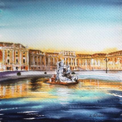 Painting Schönbrunn by Hoffmann Elisabeth | Painting Figurative Watercolor Urban