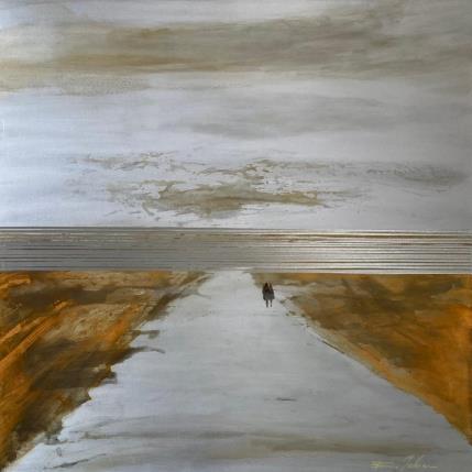 Peinture Chemin vers la mer par Mahieu Bertrand | Tableau Art Singulier Métal Marine
