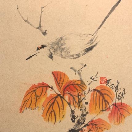 Peinture Autumn taste  par Yu Huan Huan | Tableau Figuratif Encre Animaux