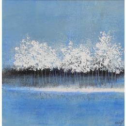 Pintura Sérénité 1 por Escolier Odile | Pintura Figurativo Acrílico Paisajes